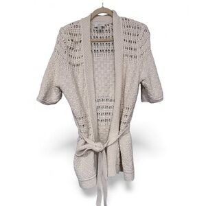 Elbow Length Crocheted Cardigan​
